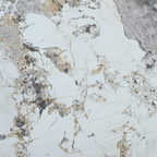 TWENTY10 DESIGNS Everyday Living Collection Arco Round Side Table in Pandora Marble Effect