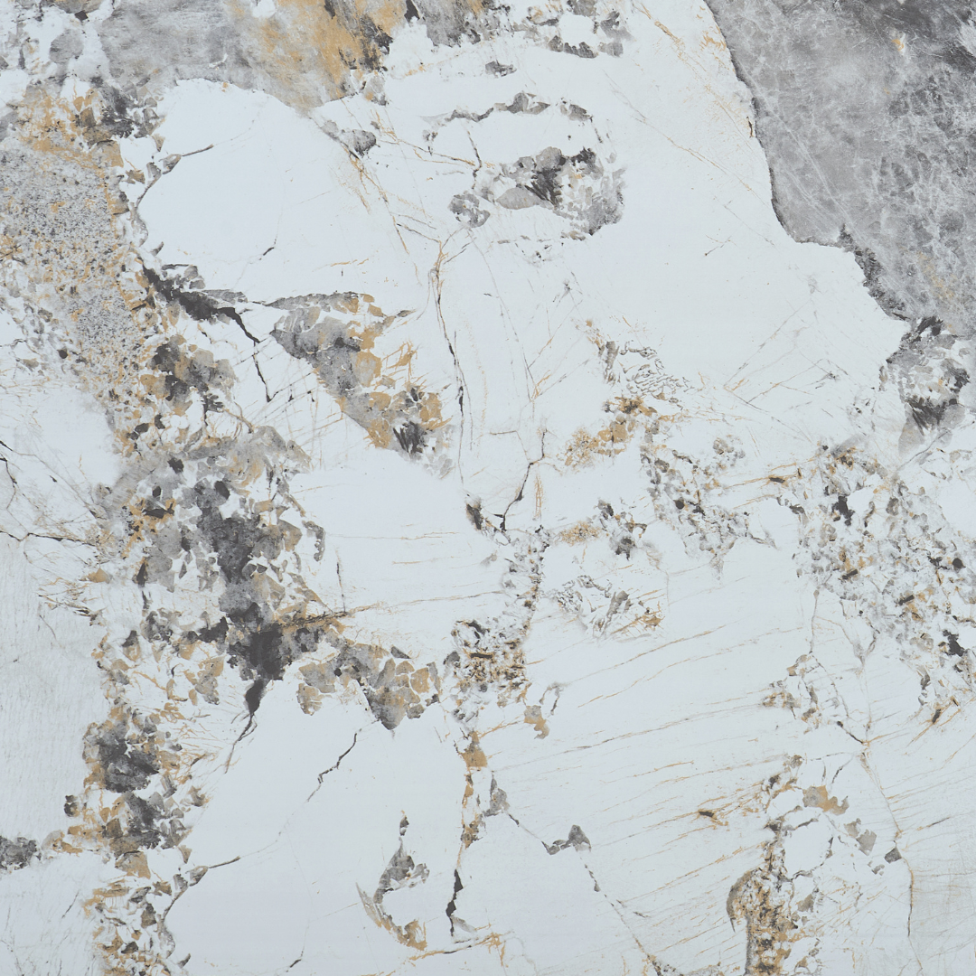 TWENTY10 DESIGNS Everyday Living Collection Arco Round Side Table in Pandora Marble Effect