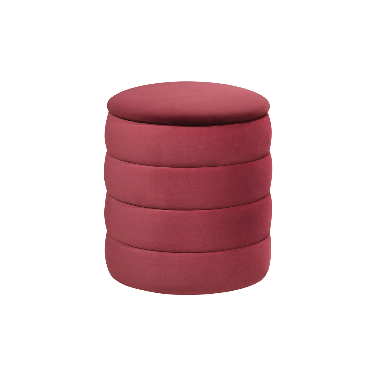 TWENTY10 DESIGNS Everyday Living Collection Eco-Friendly Burgundy Ripple Round Stool, Ø 44 x H 48 cm