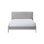 TWENTY10 DESIGNS Everyday Living Collection Eco-Friendly, FSC-Certified Cove Upholstered KING SIZE Bed in Steel Grey, 175.5 x 219 x 116.5 cm