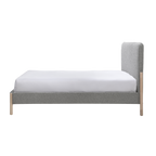 TWENTY10 DESIGNS Everyday Living Collection Eco-Friendly, FSC-Certified Cove Upholstered KING SIZE Bed in Steel Grey, 175.5 x 219 x 116.5 cm