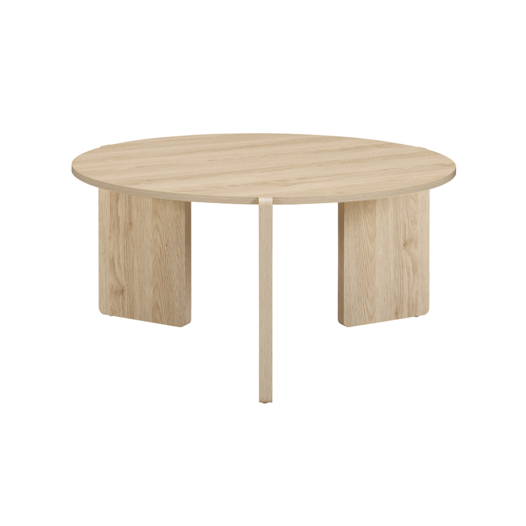 TWENTY10 DESIGNS Everyday Living Collection Halo Coffee Table in Oak Woodgrain Finish