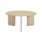 TWENTY10 DESIGNS Everyday Living Collection Halo Coffee Table in Oak Woodgrain Finish