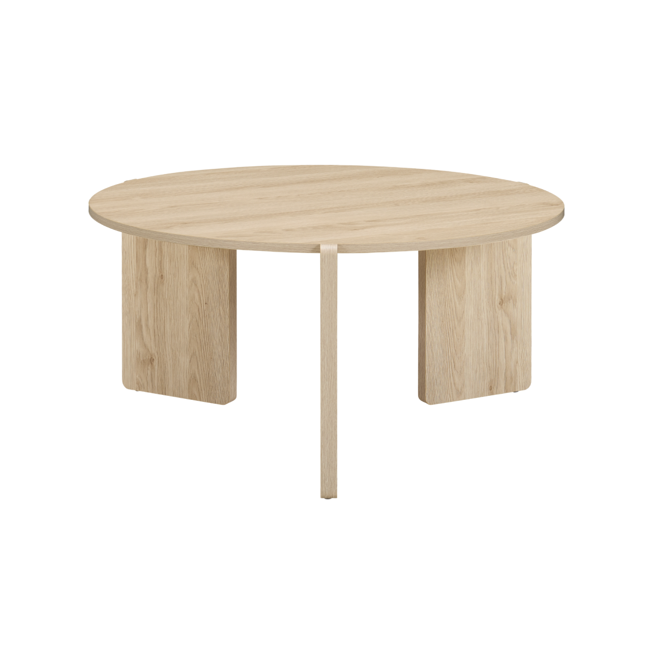 TWENTY10 DESIGNS Everyday Living Collection Halo Coffee Table in Oak Woodgrain Finish