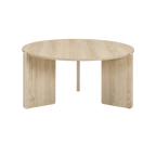 TWENTY10 DESIGNS Everyday Living Collection Halo Coffee Table in Oak Woodgrain Finish