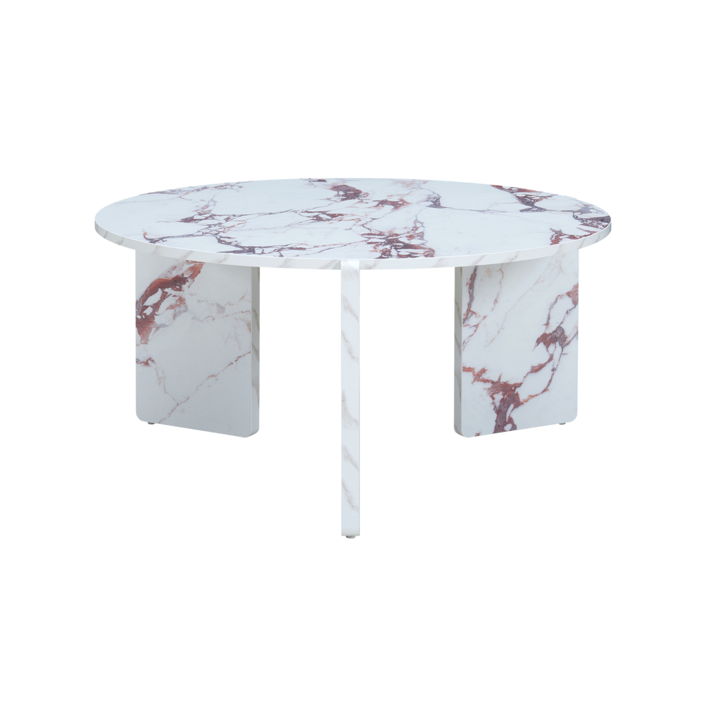 TWENTY10 DESIGNS Everyday Living Collection Halo Marble-Effect Coffee Table