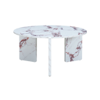 TWENTY10 DESIGNS Everyday Living Collection Halo Marble-Effect Coffee Table