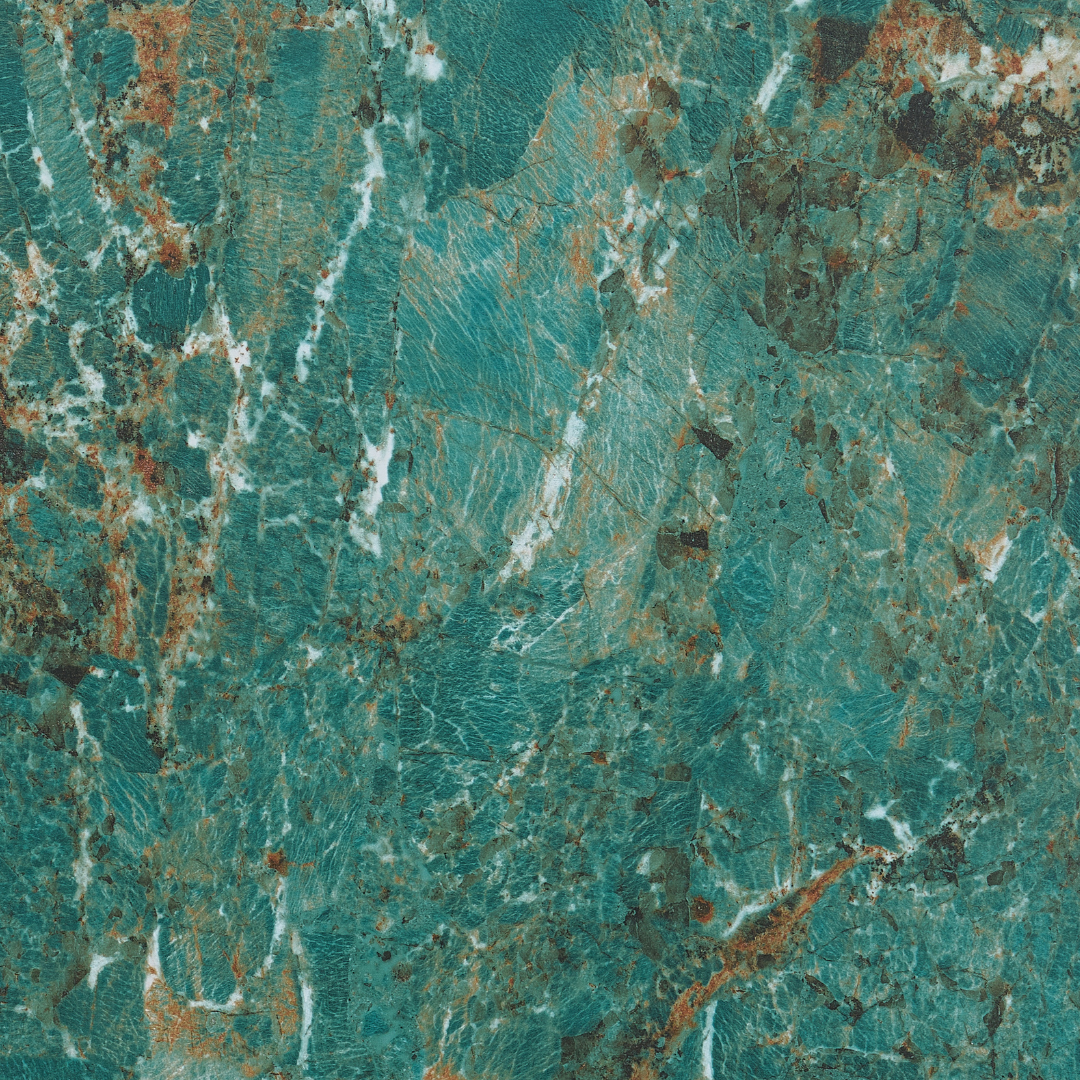 TWENTY10 DESIGNS Everyday Living Collection Halo Marble-Effect Coffee Table, Emerald Green