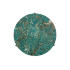 TWENTY10 DESIGNS Everyday Living Collection Halo Marble-Effect Coffee Table, Emerald Green