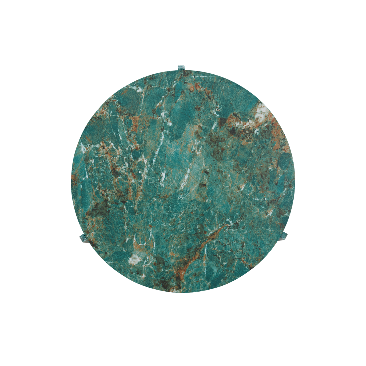 TWENTY10 DESIGNS Everyday Living Collection Halo Marble-Effect Coffee Table, Emerald Green