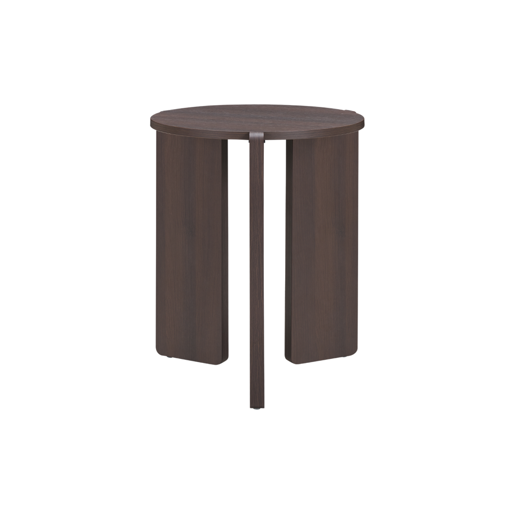 TWENTY10 DESIGNS Everyday Living Collection, Halo Round Side Table, Espresso Woodgrain Finish