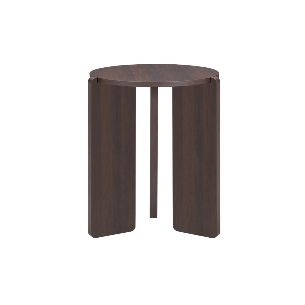 TWENTY10 DESIGNS Everyday Living Collection, Halo Round Side Table, Espresso Woodgrain Finish