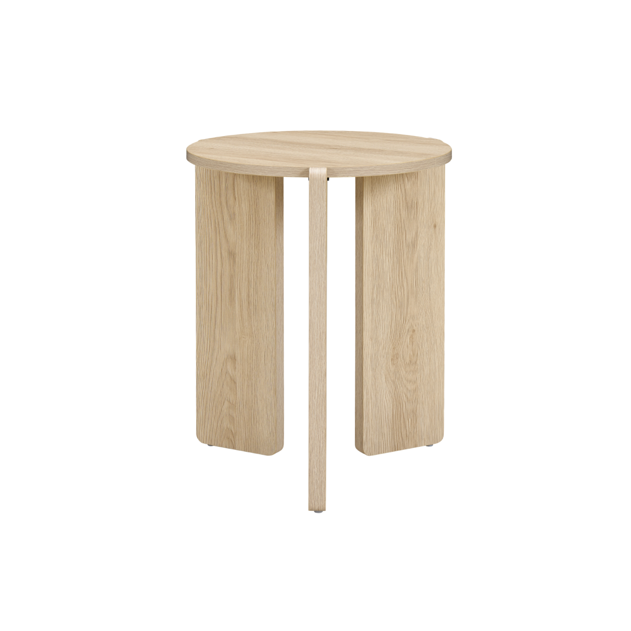 TWENTY10 DESIGNS Everyday Living Collection, Halo Round Side Table, Oak Woodgrain Finish
