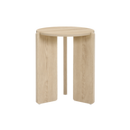 TWENTY10 DESIGNS Everyday Living Collection, Halo Round Side Table, Oak Woodgrain Finish