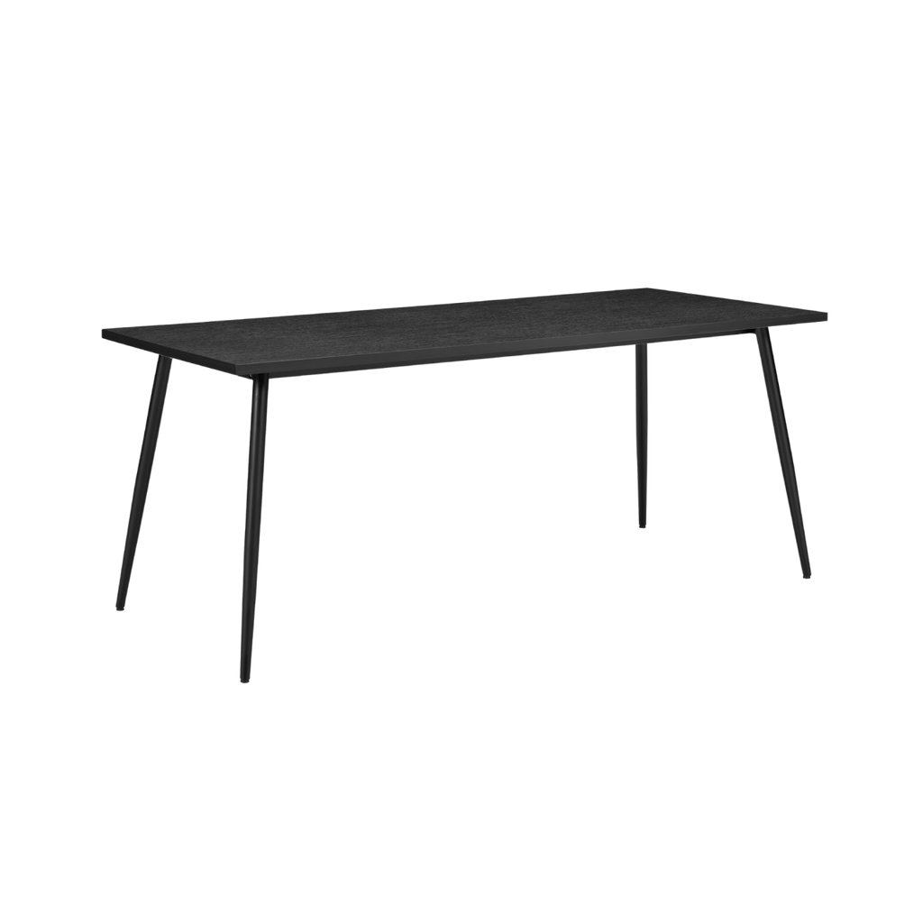 TWENTY10 DESIGNS Everyday Living Collection Horizon Large Dining Table in Black Woodgrain Finish