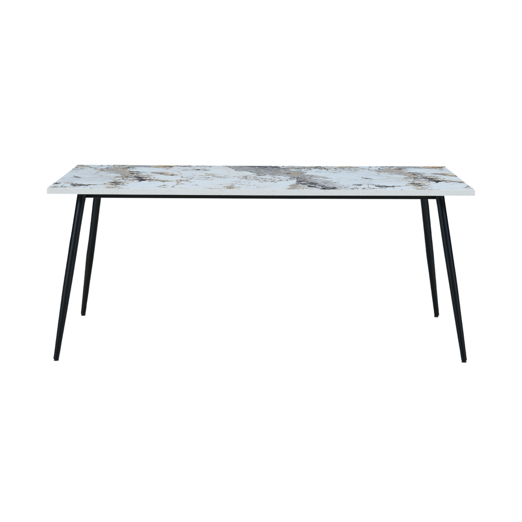 TWENTY10 DESIGNS Everyday Living Collection Horizon Large Dining Table in Pandora Marble Effect