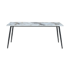 TWENTY10 DESIGNS Everyday Living Collection Horizon Large Dining Table in Pandora Marble Effect