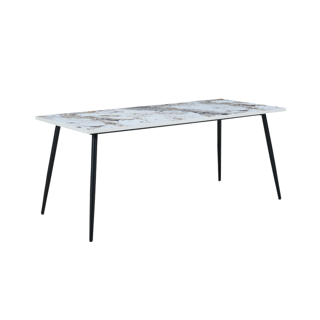 TWENTY10 DESIGNS Everyday Living Collection Horizon Large Dining Table in Pandora Marble Effect