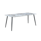 TWENTY10 DESIGNS Everyday Living Collection Horizon Large Dining Table in Pandora Marble Effect
