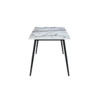TWENTY10 DESIGNS Everyday Living Collection Horizon Large Dining Table in Pandora Marble Effect