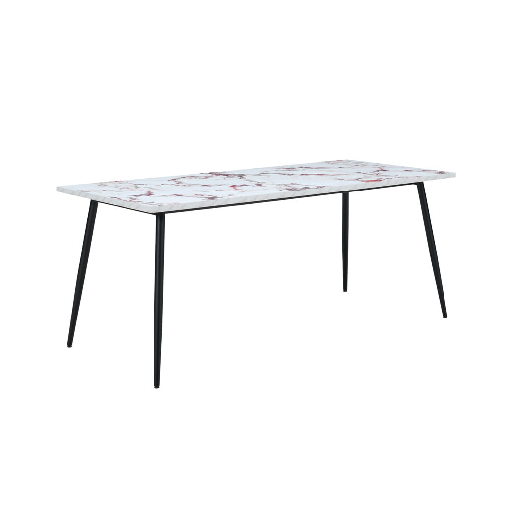 TWENTY10 DESIGNS Everyday Living Collection Horizon Large Dining Table in Violetta Marble Effect