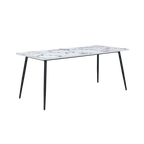 TWENTY10 DESIGNS Everyday Living Collection Horizon Large Dining Table in Violetta Marble Effect