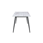 TWENTY10 DESIGNS Everyday Living Collection Horizon Large Dining Table in Violetta Marble Effect