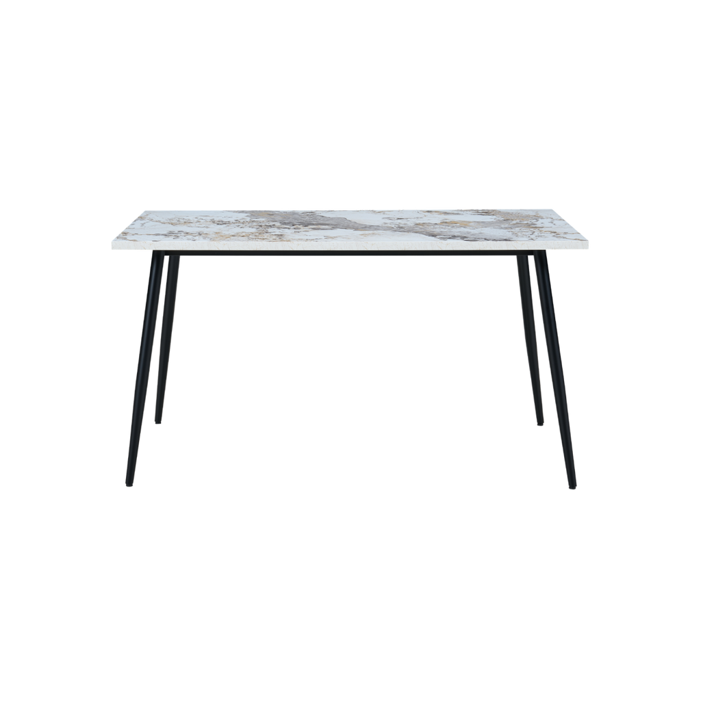 TWENTY10 DESIGNS Everyday Living Collection Horizon Medium Dining Table in Pandora Marble Effect Finish