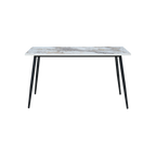 TWENTY10 DESIGNS Everyday Living Collection Horizon Medium Dining Table in Pandora Marble Effect Finish