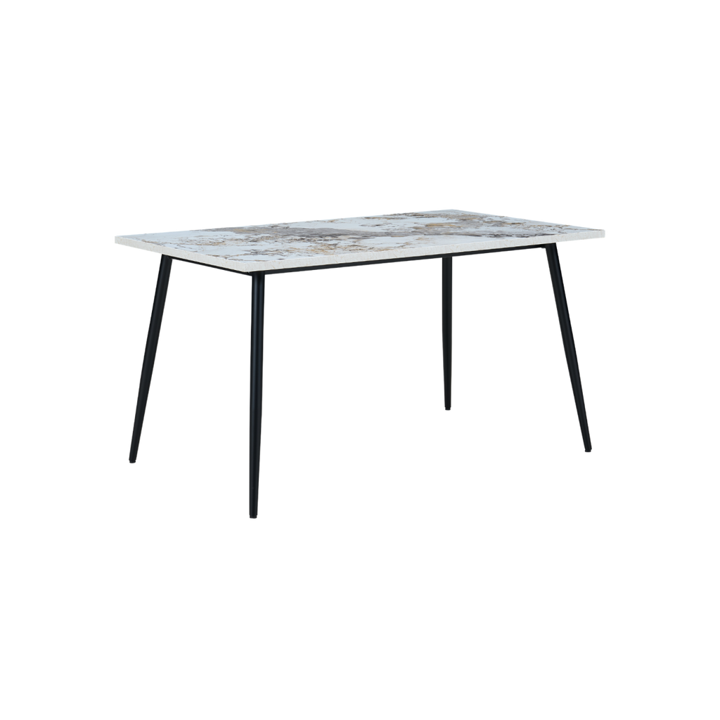 TWENTY10 DESIGNS Everyday Living Collection Horizon Medium Dining Table in Pandora Marble Effect Finish