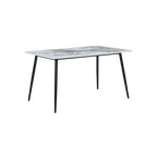 TWENTY10 DESIGNS Everyday Living Collection Horizon Medium Dining Table in Pandora Marble Effect Finish