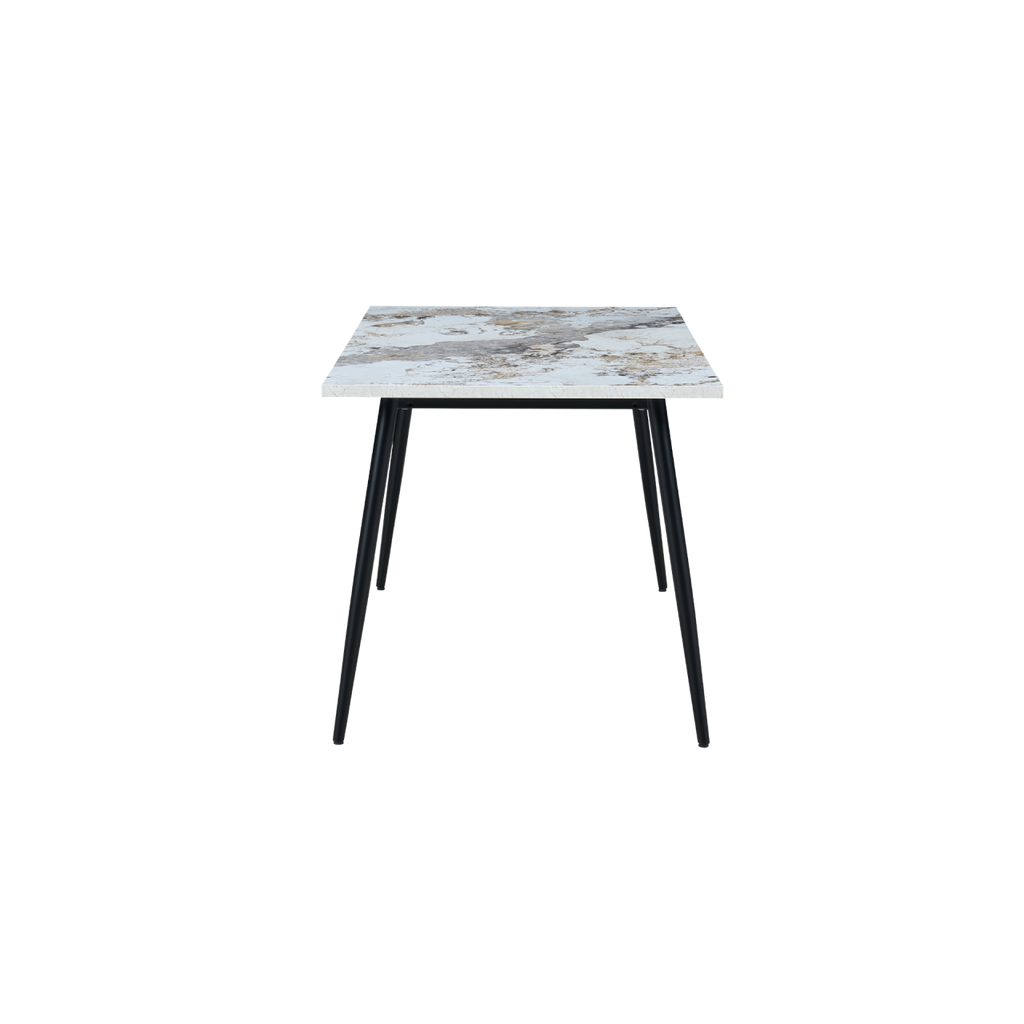 TWENTY10 DESIGNS Everyday Living Collection Horizon Medium Dining Table in Pandora Marble Effect Finish