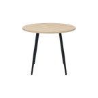 TWENTY10 DESIGNS Everyday Living Collection Horizon Round Dining Table, Light Oak Effect, Ø 90 cm