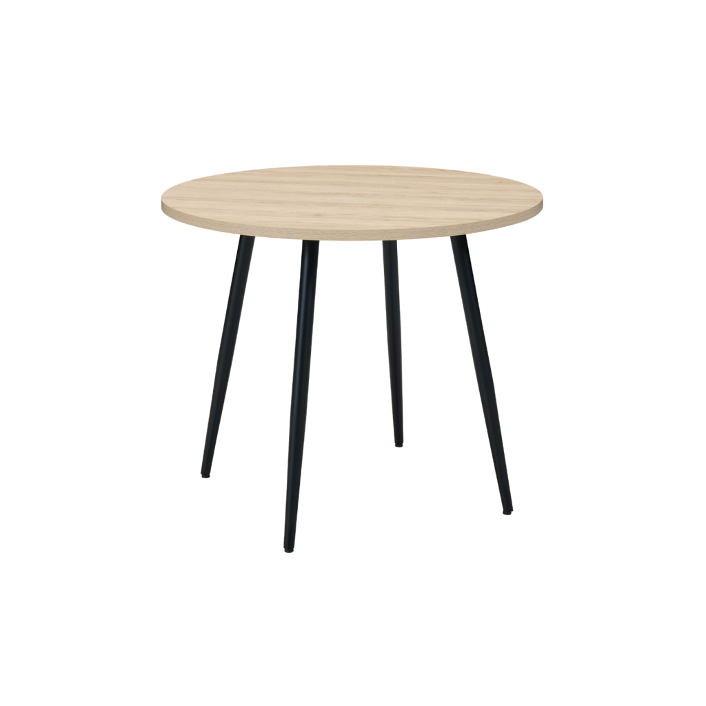 TWENTY10 DESIGNS Everyday Living Collection Horizon Round Dining Table, Light Oak Effect, Ø 90 cm