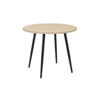 TWENTY10 DESIGNS Everyday Living Collection Horizon Round Dining Table, Light Oak Effect, Ø 90 cm
