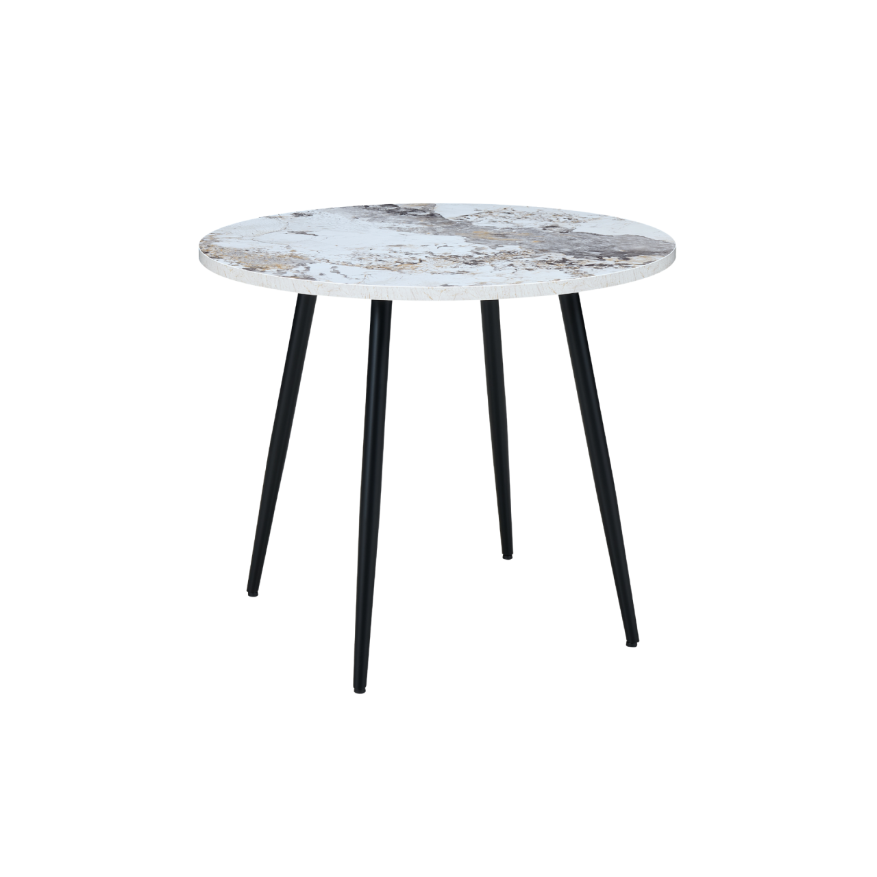TWENTY10 DESIGNS Everyday Living Collection Horizon Round Dining Table, Pandora Marble Effect, Ø 90 cm