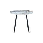 TWENTY10 DESIGNS Everyday Living Collection Horizon Round Dining Table, Pandora Marble Effect, Ø 90 cm