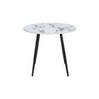 TWENTY10 DESIGNS Everyday Living Collection Horizon Round Dining Table, Violetta Marble Effect, Ø 90 cm