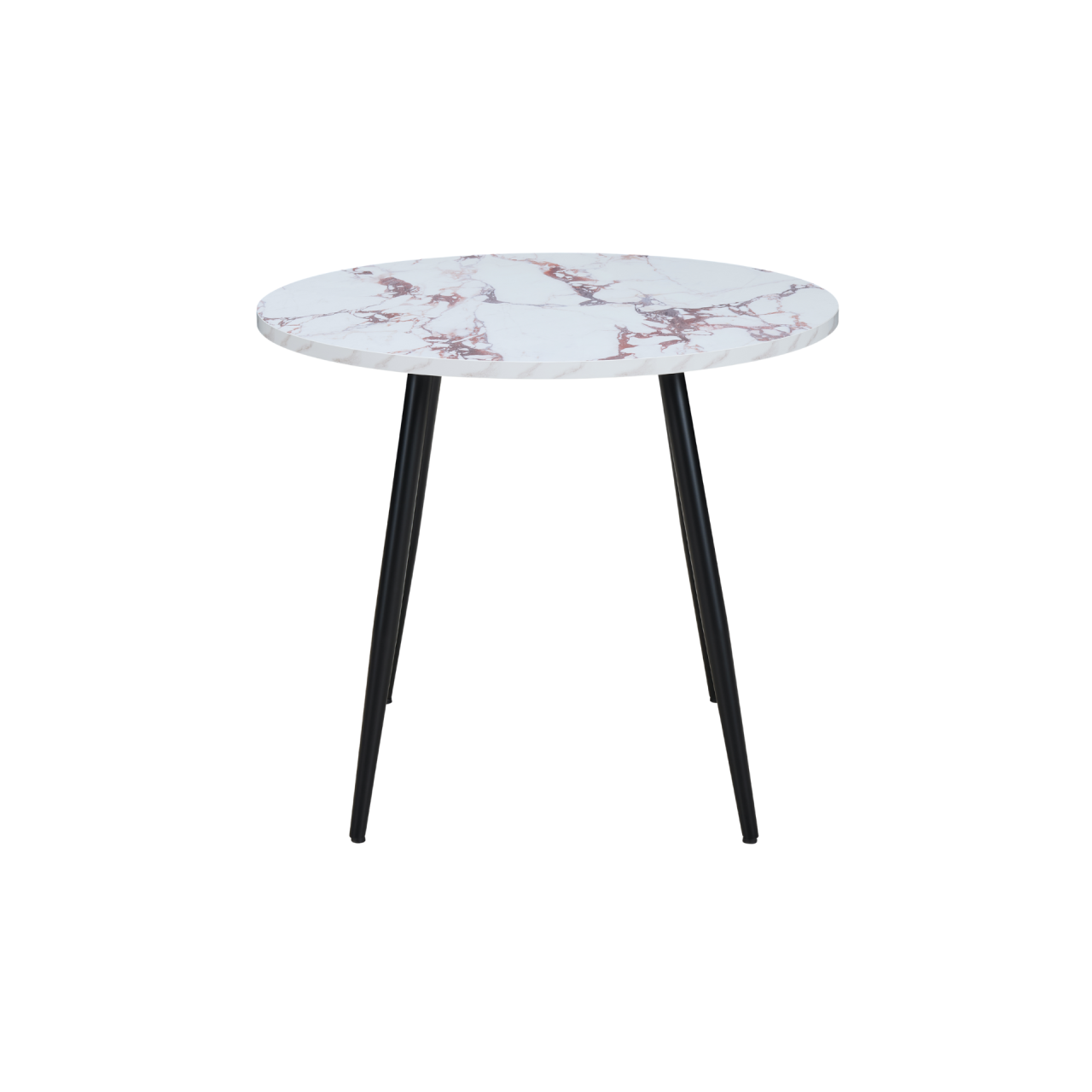 TWENTY10 DESIGNS Everyday Living Collection Horizon Round Dining Table, Violetta Marble Effect, Ø 90 cm