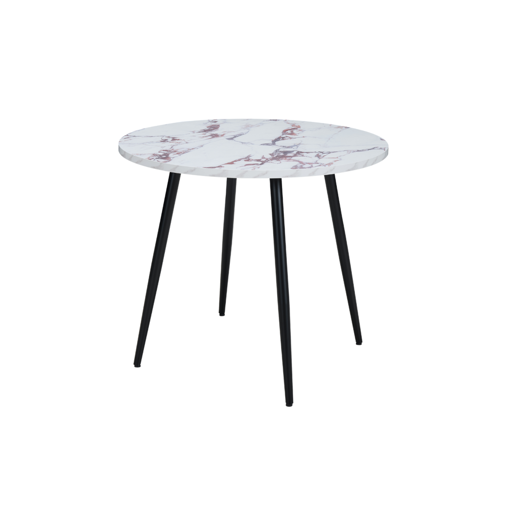 TWENTY10 DESIGNS Everyday Living Collection Horizon Round Dining Table, Violetta Marble Effect, Ø 90 cm