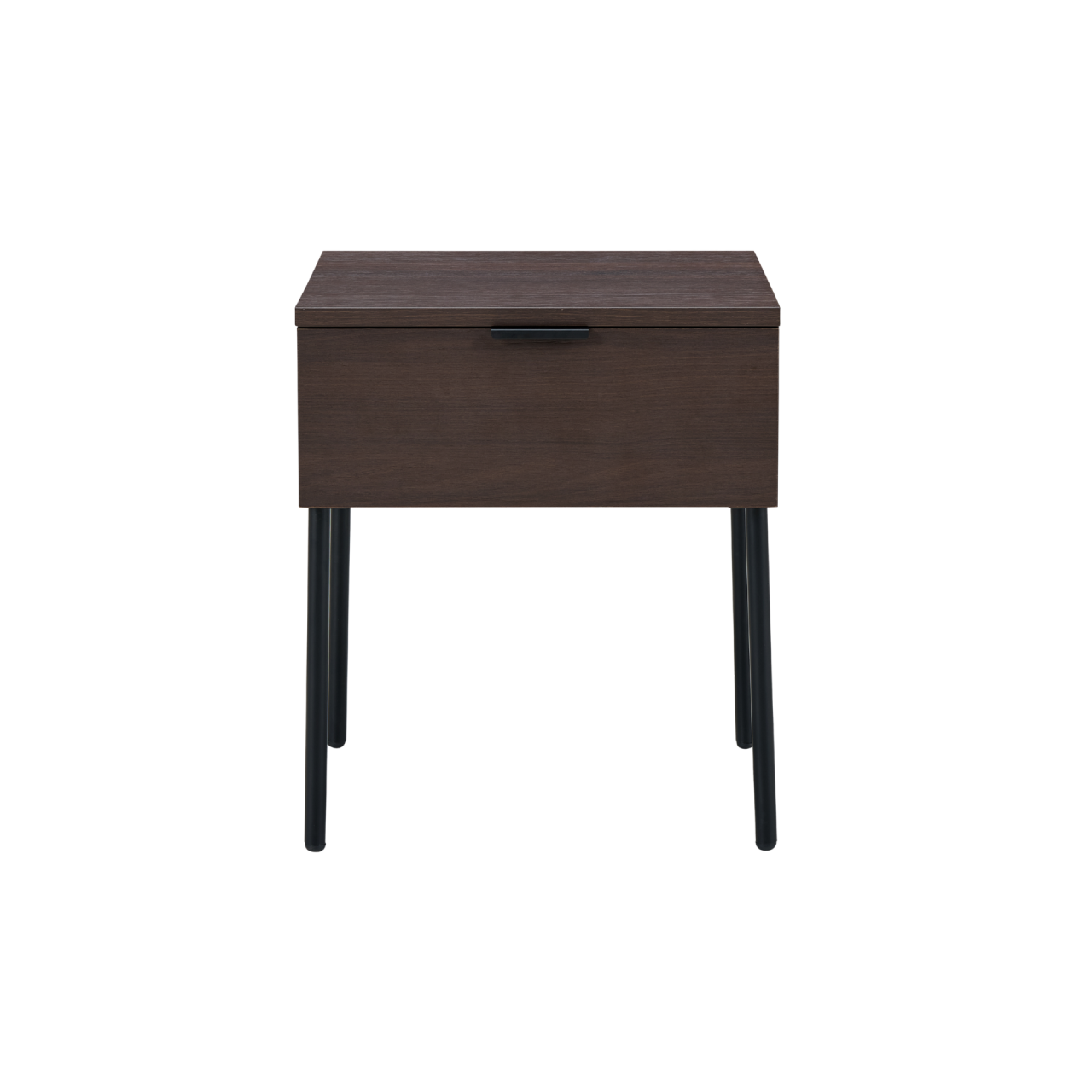 TWENTY10 DESIGNS Everyday Living Collection Luna 1-Drawer Bedside Table, Espresso Woodgrain Finish