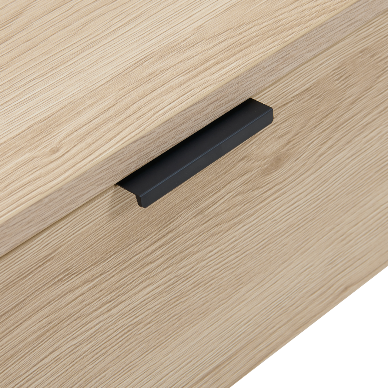 TWENTY10 DESIGNS Everyday Living Collection Luna 1-Drawer Bedside Table, Oak Woodgrain Finish