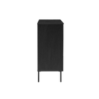 TWENTY10 DESIGNS Everyday Living Collection Luna 3-Drawer Chest of Drawers, Black Woodgrain Finish