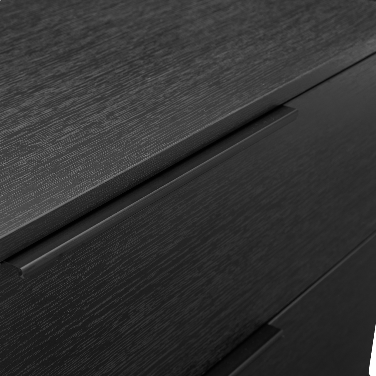 TWENTY10 DESIGNS Everyday Living Collection Luna 3-Drawer Chest of Drawers, Black Woodgrain Finish