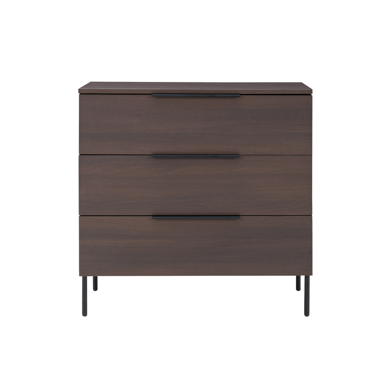 TWENTY10 DESIGNS Everyday Living Collection Luna 3-Drawer Chest of Drawers, Espresso Woodgrain Finish