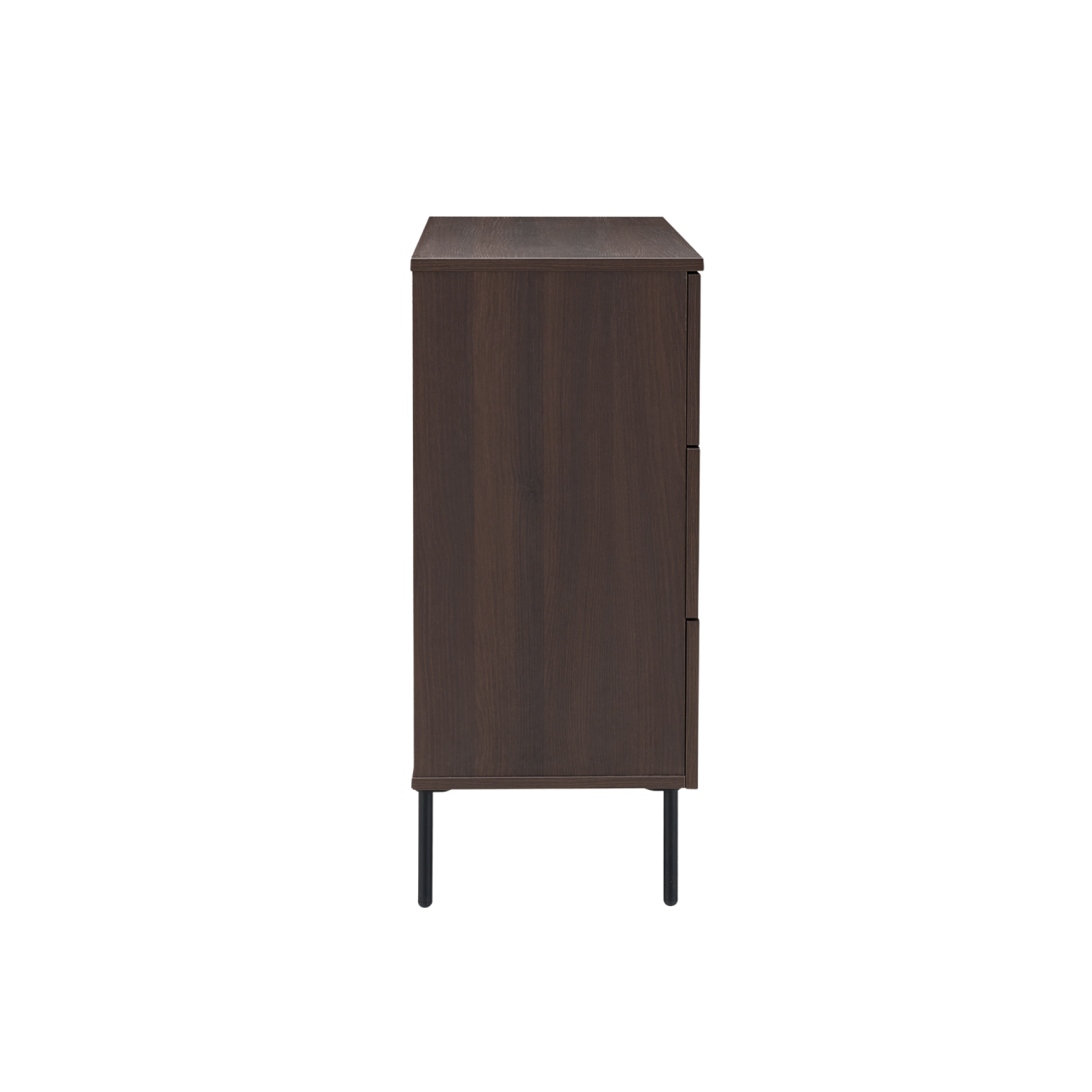 TWENTY10 DESIGNS Everyday Living Collection Luna 3-Drawer Chest of Drawers, Espresso Woodgrain Finish