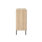 TWENTY10 DESIGNS Everyday Living Collection Luna 3-Drawer Chest of Drawers, Oak Woodgrain Finish