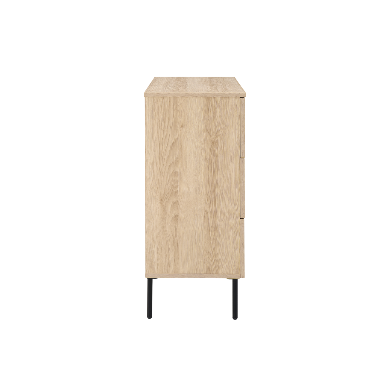 TWENTY10 DESIGNS Everyday Living Collection Luna 3-Drawer Chest of Drawers, Oak Woodgrain Finish