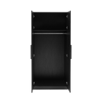 TWENTY10 DESIGNS Everyday Living Collection Luna Wardrobe, Black Woodgrain Finish