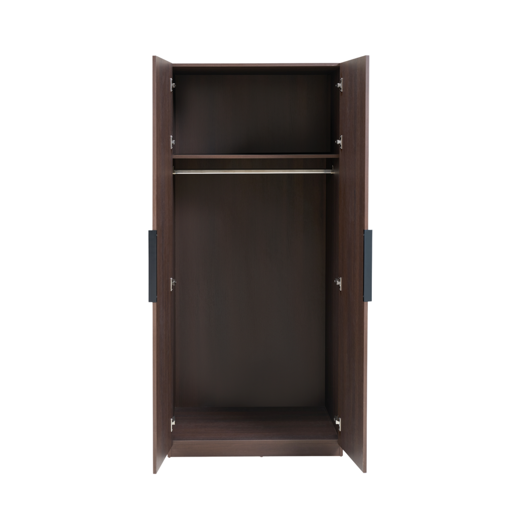 TWENTY10 DESIGNS Everyday Living Collection Luna Wardrobe, Espresso Woodgrain Finish